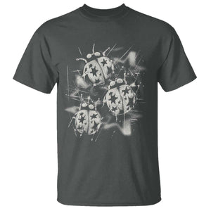 Ladybug Y2k Grunge 2000s Alt 90s Vintage Star Dots Teen T Shirt