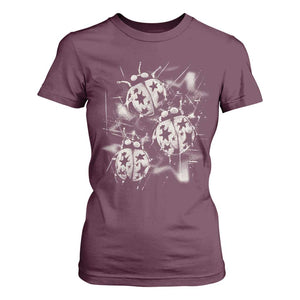 Ladybug Y2k Grunge 2000s Alt 90s Vintage Star Dots Teen T Shirt For Women