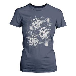 Ladybug Y2k Grunge 2000s Alt 90s Vintage Star Dots Teen T Shirt For Women
