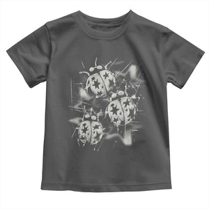 Ladybug Y2k Grunge 2000s Alt 90s Vintage Star Dots Teen Toddler T Shirt