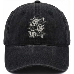 Ladybug Y2k Grunge 2000s Alt 90s Vintage Star Dots Teen Washed Cotton Baseball Cap