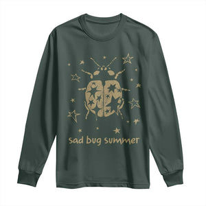 Sad Bug Summer Y2k Ladybug Grunge 2000s Vintage Long Sleeve Shirt Folk Music Bugs Lover