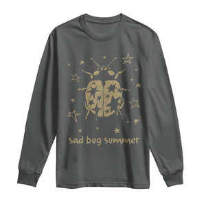 Sad Bug Summer Y2k Ladybug Grunge 2000s Vintage Long Sleeve Shirt Folk Music Bugs Lover