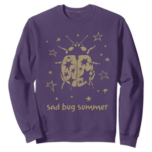 Sad Bug Summer Y2k Ladybug Grunge 2000s Vintage Sweatshirt Folk Music Bugs Lover