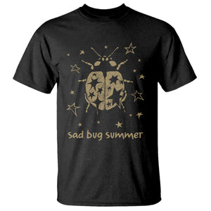 Sad Bug Summer Y2k Ladybug Grunge 2000s Vintage T Shirt Folk Music Bugs Lover