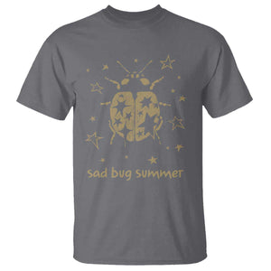 Sad Bug Summer Y2k Ladybug Grunge 2000s Vintage T Shirt Folk Music Bugs Lover