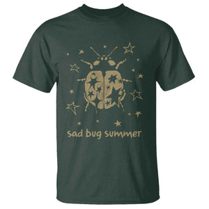 Sad Bug Summer Y2k Ladybug Grunge 2000s Vintage T Shirt Folk Music Bugs Lover
