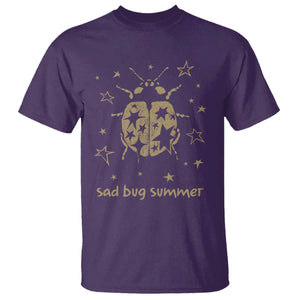 Sad Bug Summer Y2k Ladybug Grunge 2000s Vintage T Shirt Folk Music Bugs Lover