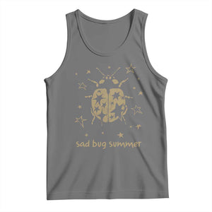 Sad Bug Summer Y2k Ladybug Grunge 2000s Vintage Tank Top Folk Music Bugs Lover