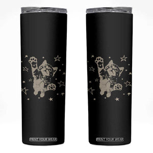 90s Y2k Cat Jumping Stars 2000s Grunge Vintage Graphic Skinny Tumbler