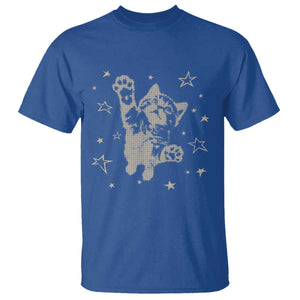 90s Y2k Cat Jumping Stars 2000s Grunge Vintage Graphic T Shirt
