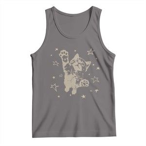 90s Y2k Cat Jumping Stars 2000s Grunge Vintage Graphic Tank Top