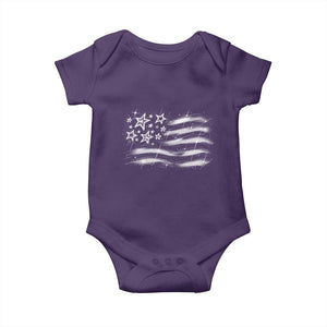 Y2k American Flag 90s 2000s Grunge Vintage Graphic Baby Onesie
