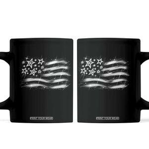 Y2k American Flag 90s 2000s Grunge Vintage Graphic Coffee Mug