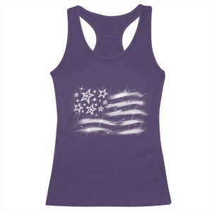 Y2k American Flag 90s 2000s Grunge Vintage Graphic Racerback Tank Top