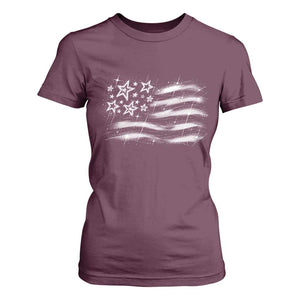 Y2k American Flag 90s 2000s Grunge Vintage Graphic T Shirt For Women