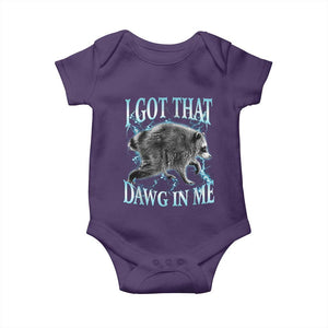 Funny Jimothy The Raccoon Baby Onesie I Got That Dawg In Me Bootleg Art