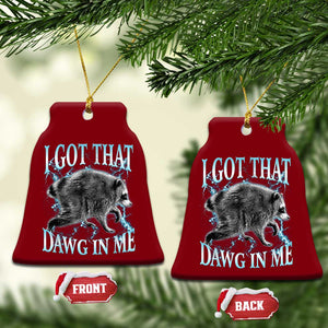 Funny Jimothy The Raccoon Ceramic Ornament I Got That Dawg In Me Bootleg Art