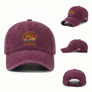85th Birthday Vintage 1941 Washed Cotton Baseball Cap I Dont Know How To Act My Age Ive Never Been This Old Before