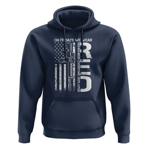 RED Friday Hoodie On Friday We Wear Red Vintage American Flag Military Gun TS11 Navy Print Your Wear