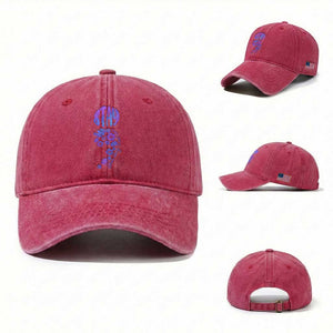 Suicide Prevention Awareness Washed Cotton Baseball Cap Stay Your Story Is Not Over Semicolon Flower