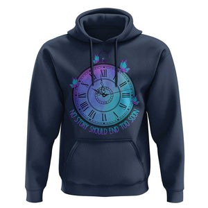 Suicide Prevention Awareness Hoodie No Story Should End Too Soon Butterfly Clock TS11 Navy Print Your Wear