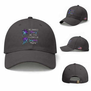Suicide Prevention Awareness Baseball Cap The Darkest Storms Are Still Followed By Sunshine Keepgoing Semicolon