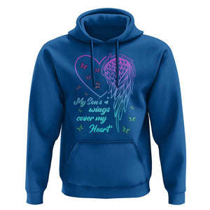 Suicide Prevention Awareness Hoodie My Son's Wings Cover My Heart Butterfly TS11 Royal Blue Print Your Wear