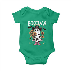Funny Boohaw Halloween Western Cowboy Ghost Baby Onesie TS11 Irish Green Print Your Wear