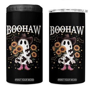 Funny Boohaw Halloween Western Cowboy Ghost 4 in 1 Can Cooler Tumbler TS11 One Size: 16 oz Black Print Your Wear
