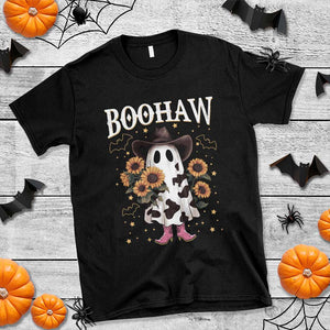 Funny Boohaw Halloween Western Cowboy Ghost T Shirt TS11 Black Print Your Wear