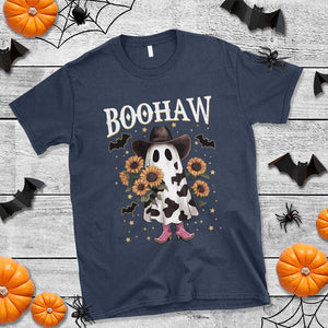 Funny Boohaw Halloween Western Cowboy Ghost T Shirt TS11 Navy Print Your Wear