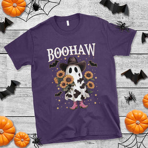 Funny Boohaw Halloween Western Cowboy Ghost T Shirt TS11 Purple Print Your Wear