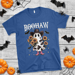 Funny Boohaw Halloween Western Cowboy Ghost T Shirt TS11 Royal Blue Print Your Wear