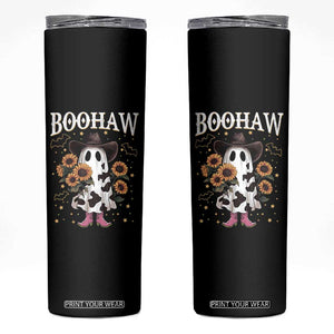 Funny Boohaw Halloween Western Cowboy Ghost Skinny Tumbler TS11 Black Print Your Wear