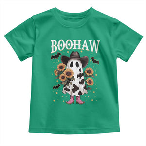 Funny Boohaw Halloween Western Cowboy Ghost Toddler T Shirt TS11 Irish Green Print Your Wear