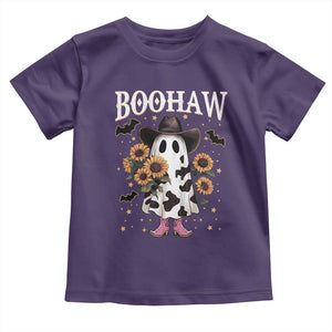 Funny Boohaw Halloween Western Cowboy Ghost Toddler T Shirt TS11 Purple Print Your Wear