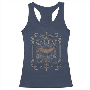 Halloween Salem Witch Racerback Tank Top Salem Medicines Apothecary Potions Tonics Elixirs TS11 Navy Print Your Wear