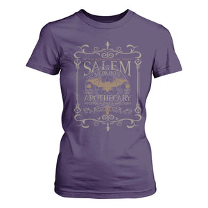 Halloween Salem Witch T Shirt For Women Salem Medicines Apothecary Potions Tonics Elixirs TS11 Purple Print Your Wear