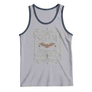 Halloween Salem Witch Tank Top Salem Medicines Apothecary Potions Tonics Elixirs TS11 Athletic Heather Navy Print Your Wear