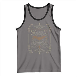 Halloween Salem Witch Tank Top Salem Medicines Apothecary Potions Tonics Elixirs TS11 Deep Heather Black Print Your Wear