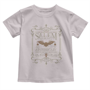 Halloween Salem Witch Toddler T Shirt Salem Medicines Apothecary Potions Tonics Elixirs TS11 Ice Gray Print Your Wear