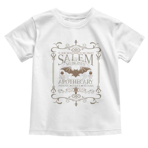 Halloween Salem Witch Toddler T Shirt Salem Medicines Apothecary Potions Tonics Elixirs TS11 White Print Your Wear
