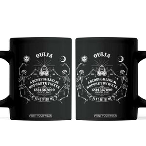 Ouija Board Spirit Board Occult Gothic Skeleton Halloween Pagan Coffee Mug TS11 Black Print Your Wear