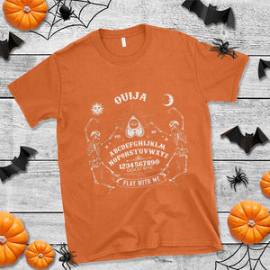 Ouija Board Spirit Board Occult Gothic Skeleton Halloween Pagan T Shirt TS11 Orange Print Your Wear