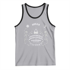 Ouija Board Spirit Board Occult Gothic Skeleton Halloween Pagan Tank Top TS11 Athletic Heather Black Print Your Wear