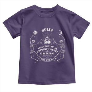 Ouija Board Spirit Board Occult Gothic Skeleton Halloween Pagan Toddler T Shirt TS11 Purple Print Your Wear