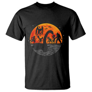 Funny Halloween Cryptid Folklore Bigfoot Alien Mothman T Shirt TS11 Black Print Your Wear