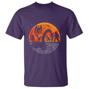 Funny Halloween Cryptid Folklore Bigfoot Alien Mothman T Shirt TS11 Purple Print Your Wear