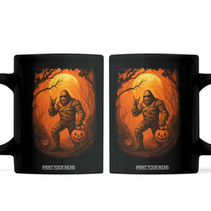 Funny Halloween Bigfoot Scary Spooky Cryptid Sasquatch Coffee Mug TS11 Black Print Your Wear